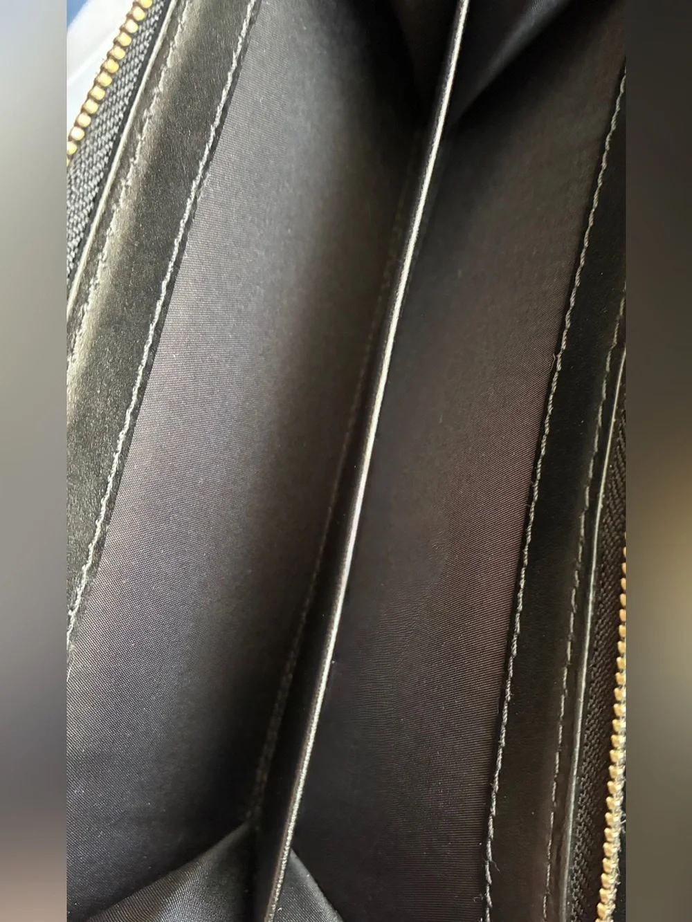 Coach Black and Cream Signature Snap Wallet